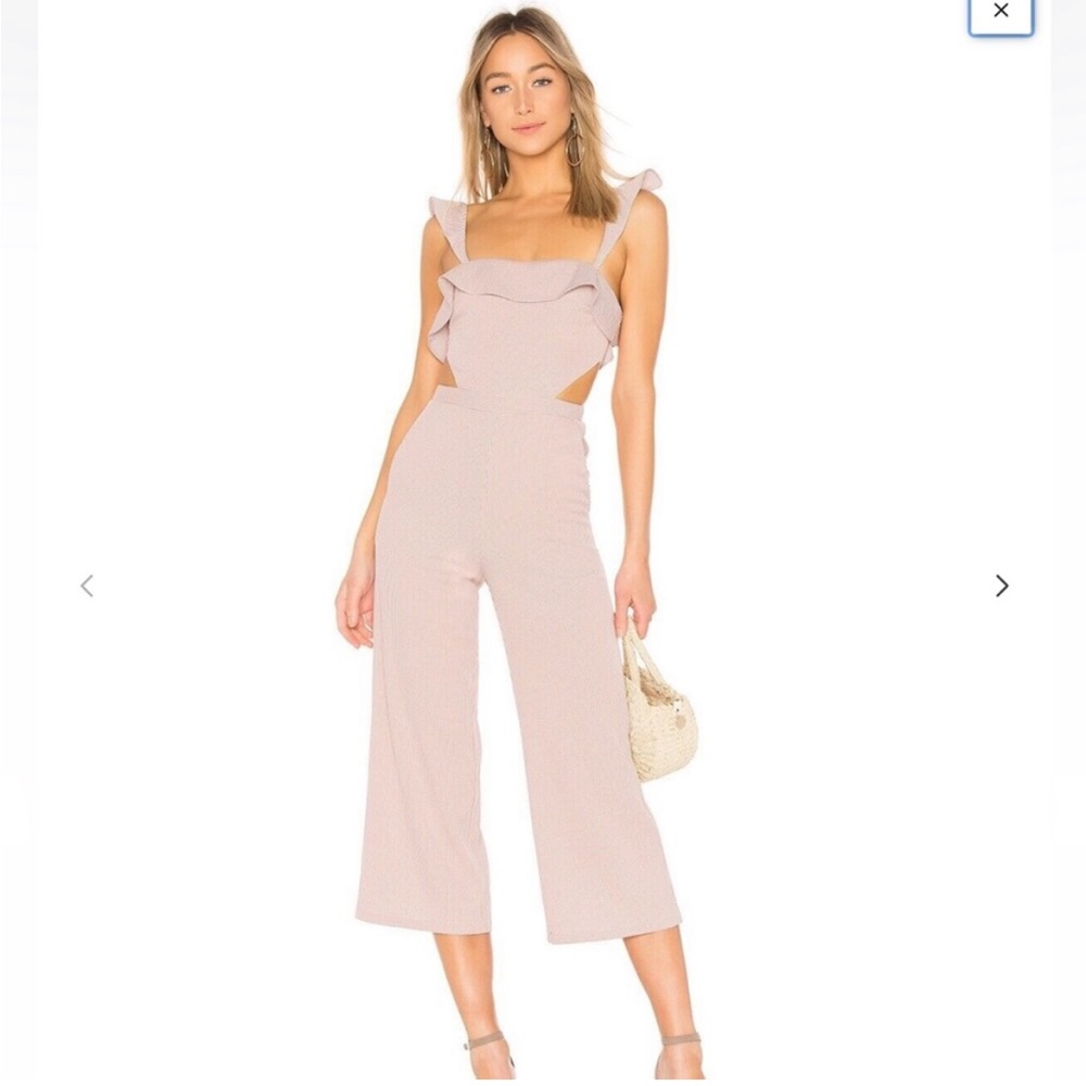 Ale by Alessandra red & pink check jumpsuit. Purchased from Revolve